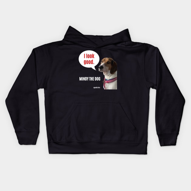 Mindy The Dog Kids Hoodie by Speakcies